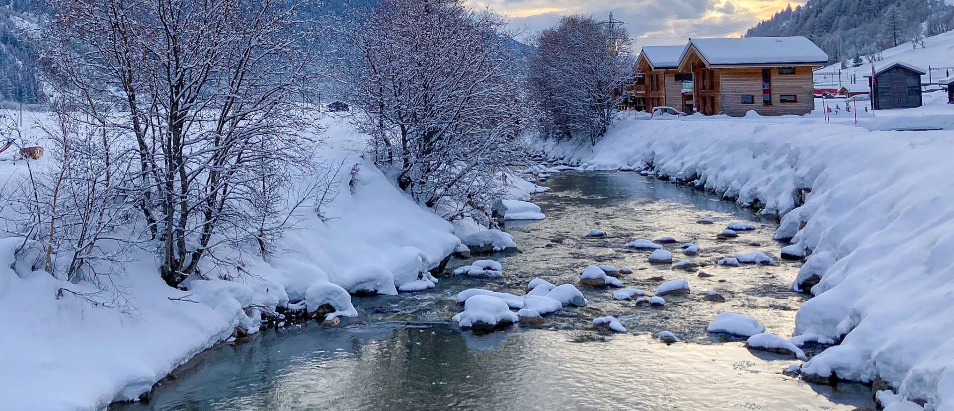 Rhone im Winter